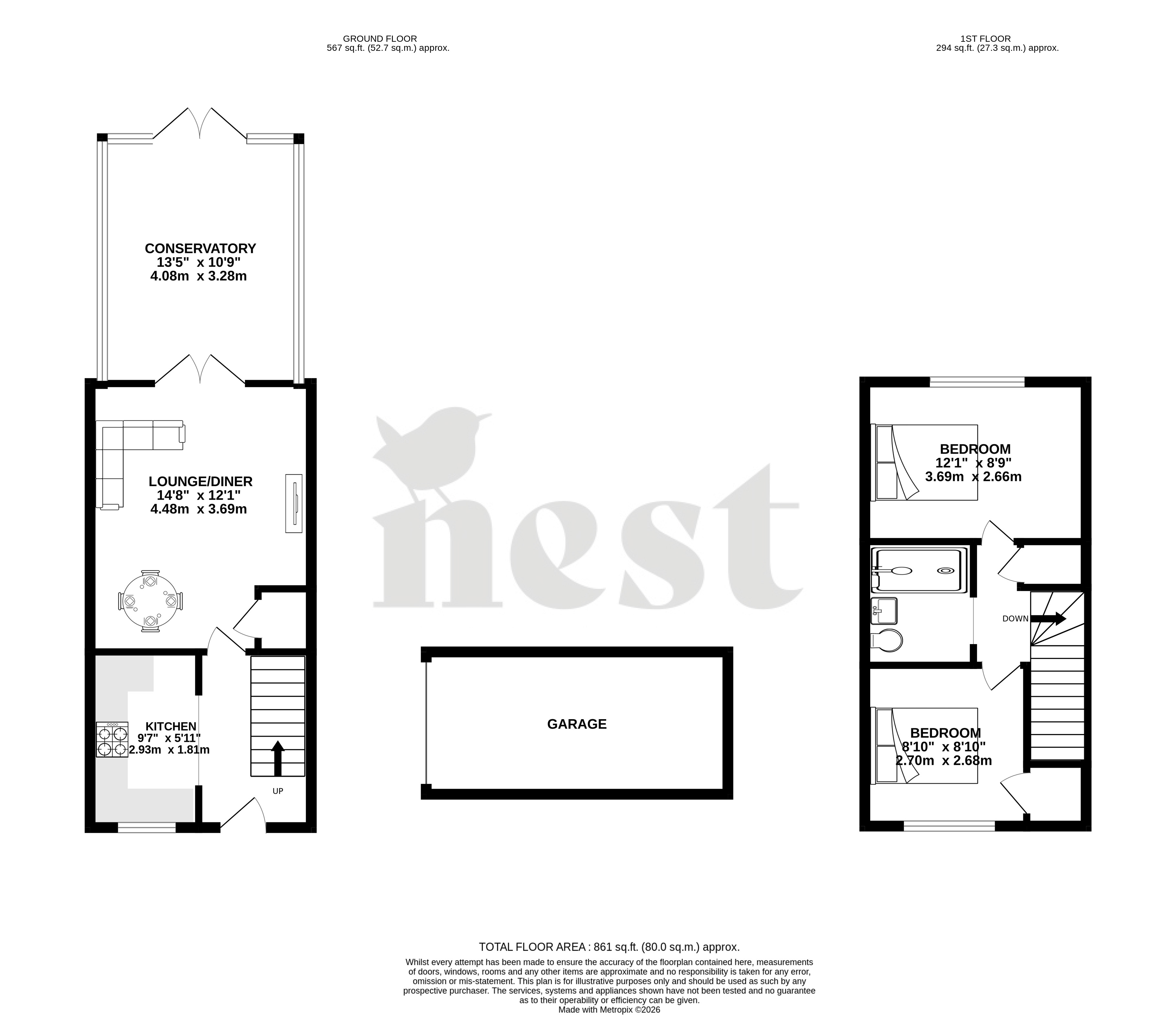 Downleaze, Yeovil, Somerset floor plan
