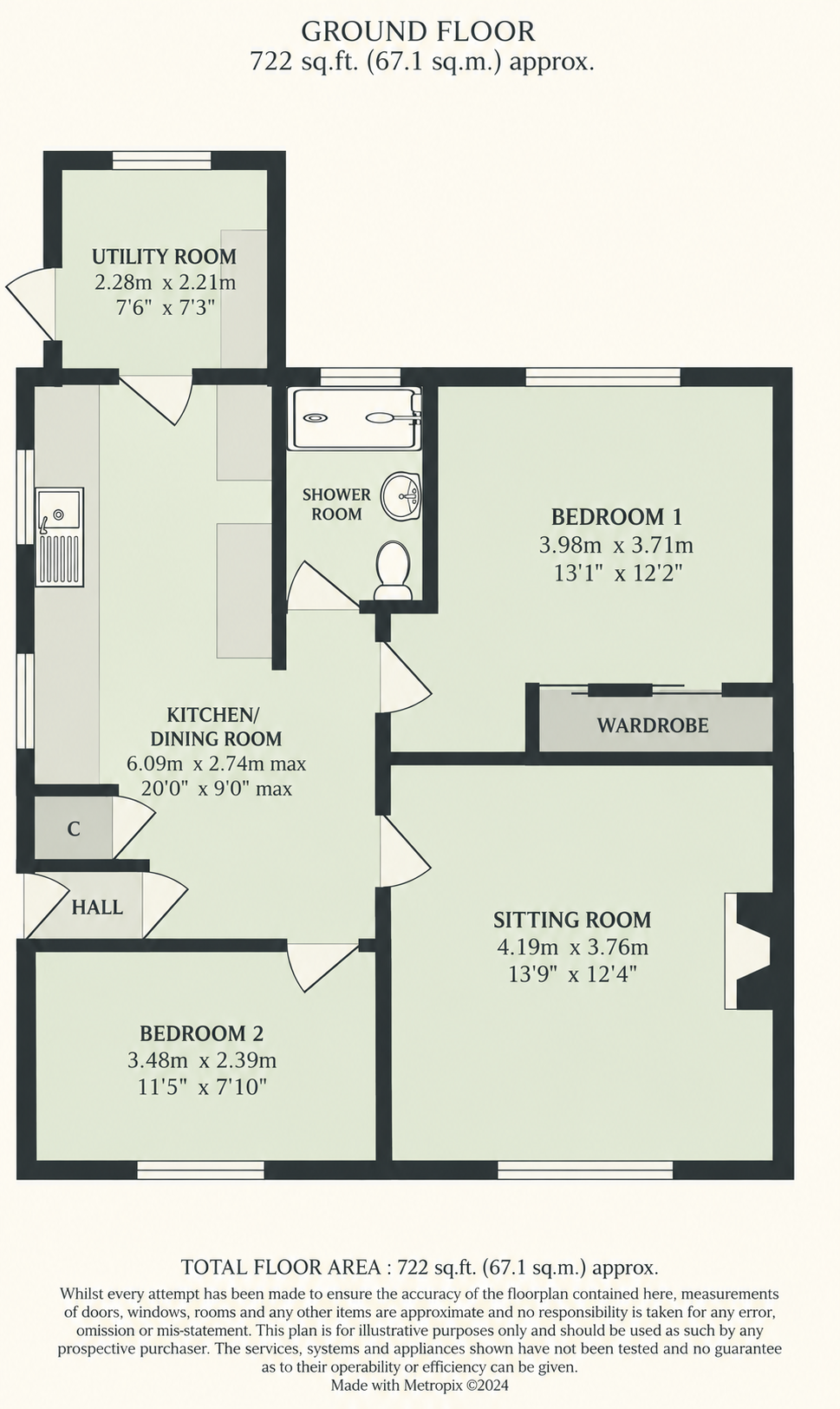 Mount Road, Nether Stowey, Bridgwater, Somerset floor plan