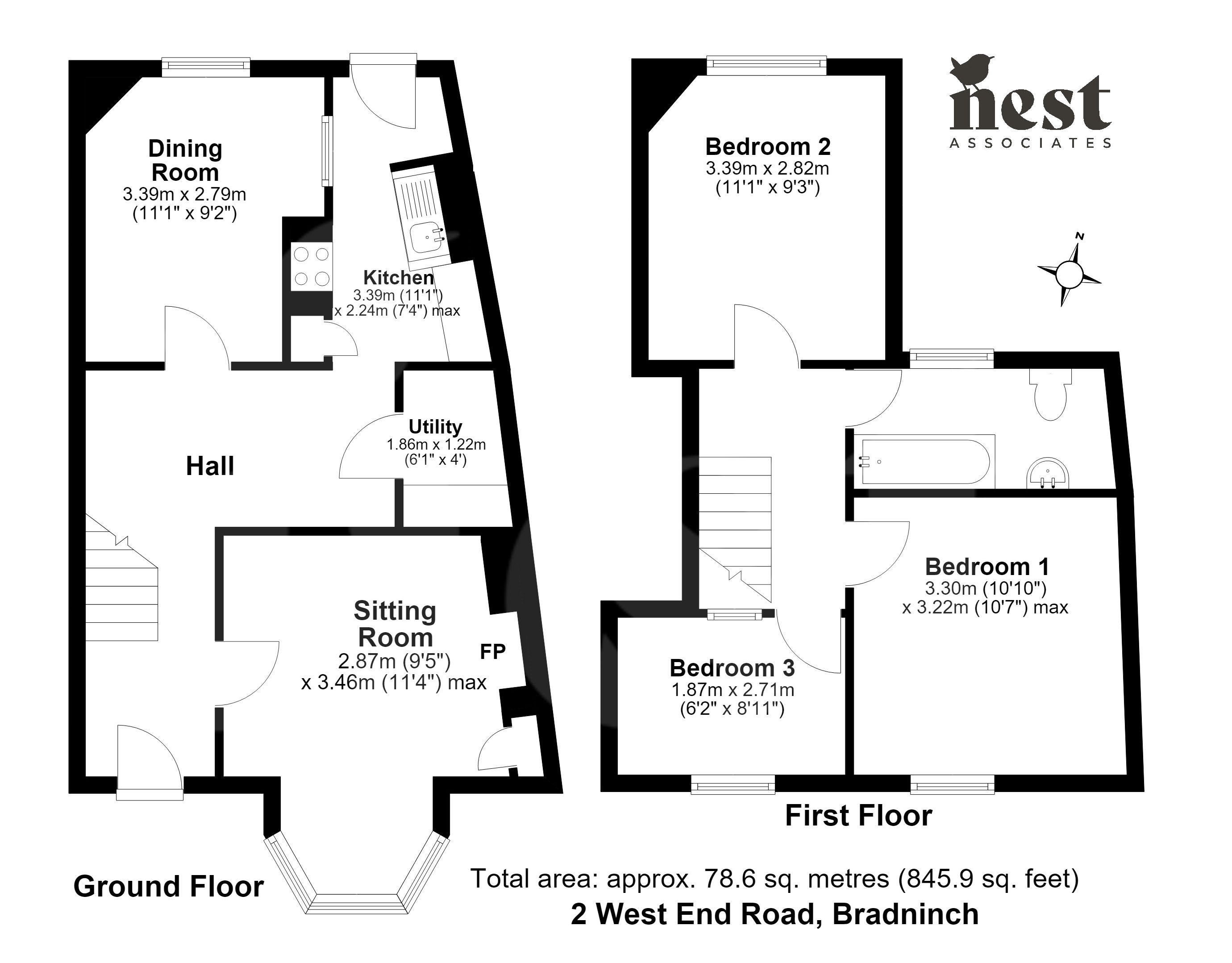 West End Road, Bradninch, Exeter, Devon, EX5 4QW floor plan