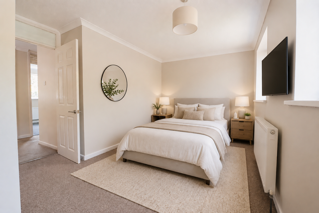 Virtually Staged Bedroom