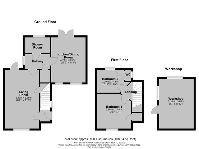 1 Sebastapol Cottages, Ocle Pychard - all floors.JPG
