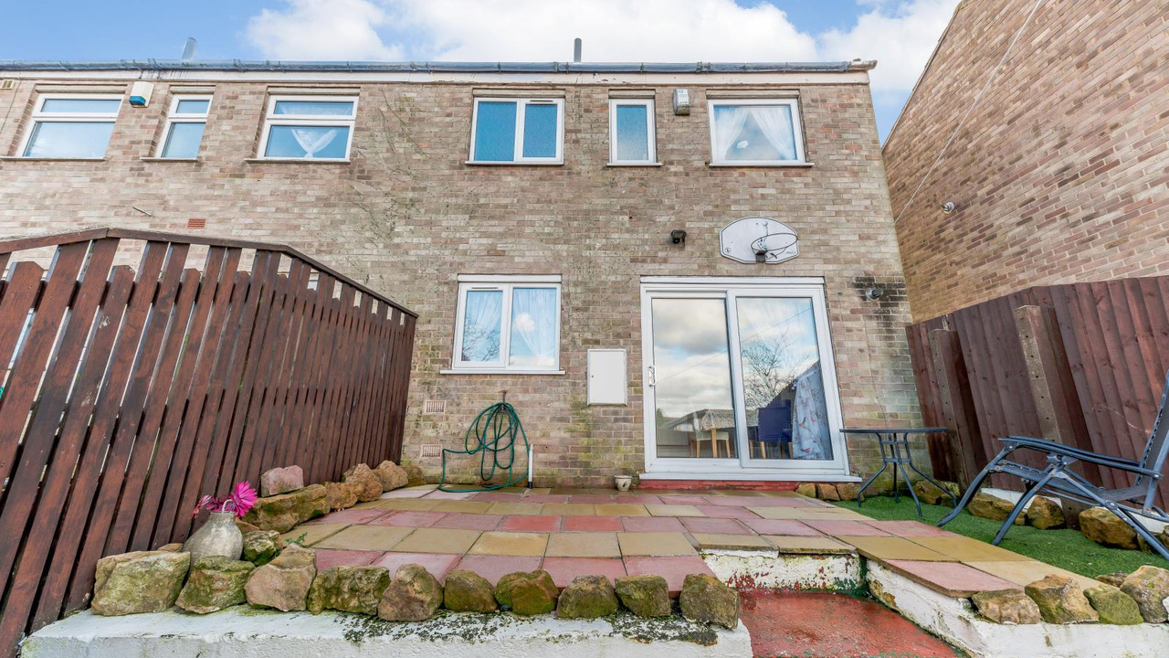Back of property