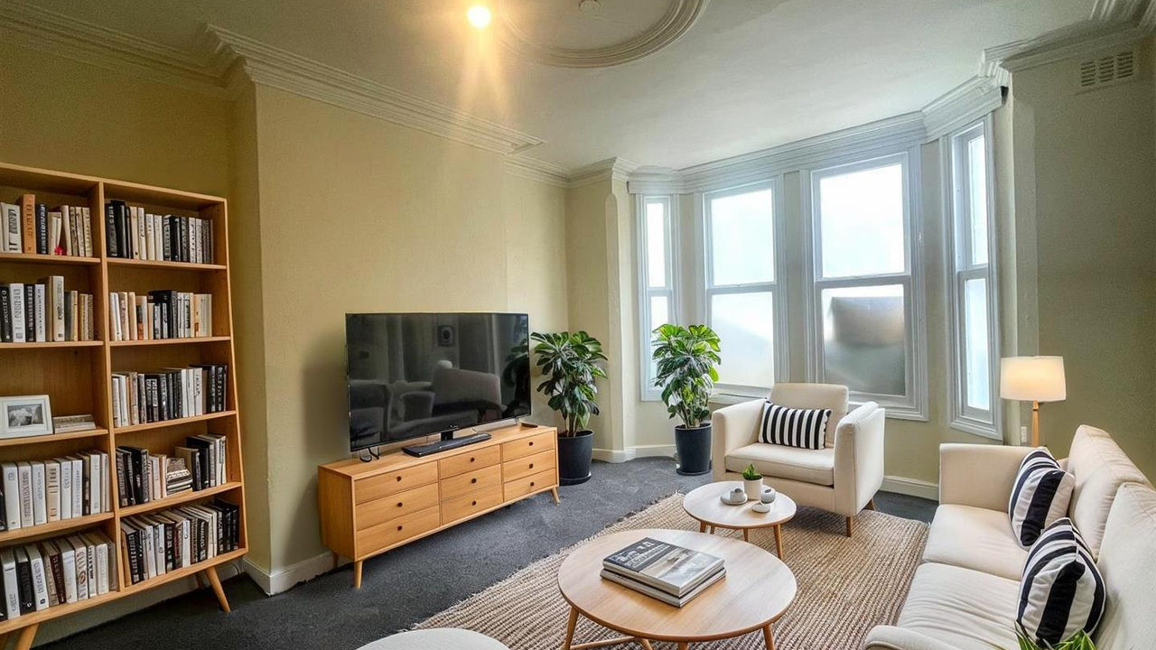 Flat-1-24-svern-street-living-room - Living Room - Scandinavian - 3