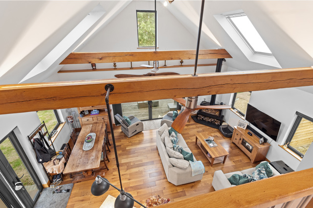 View from upstairs bedroom - Darach Barn