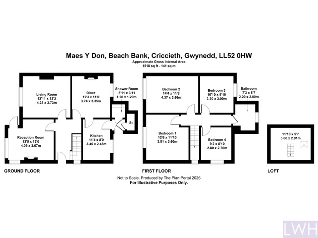 Maes Y Don, Beach Bank, Criccieth, Gwynedd, LL52 0HW
