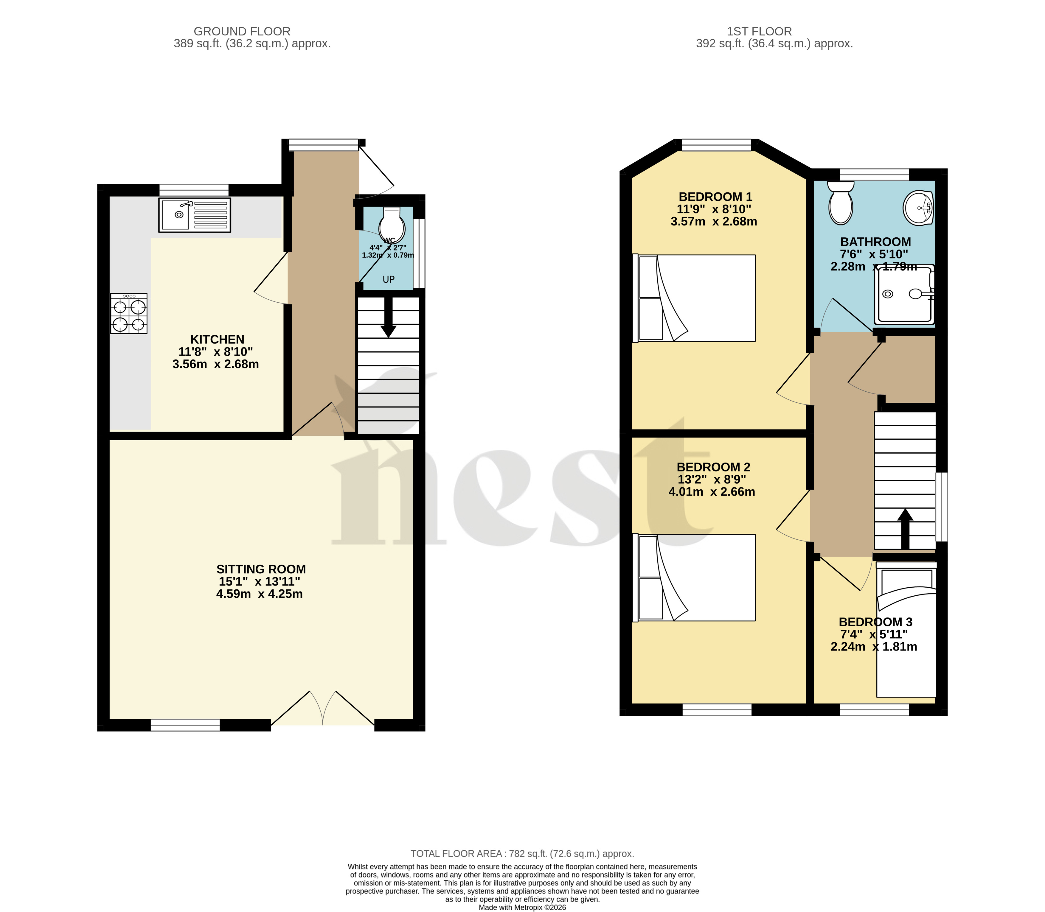 Greenacre Close, North Tawton, Devon floor plan